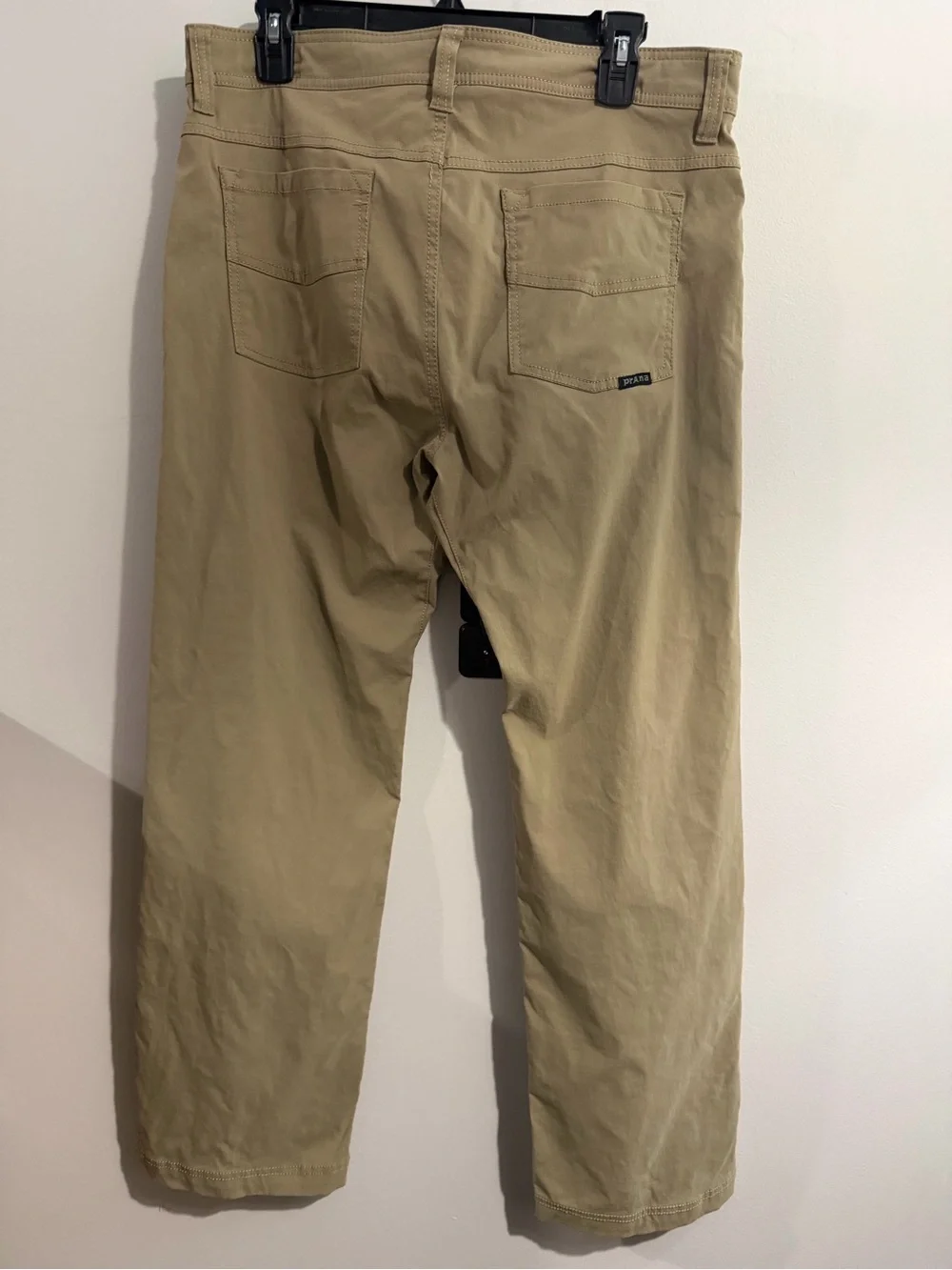prAna Stretch Zion 5 Pocket Slim Pants Men’s 34x30 Tan Hiking Outdoors